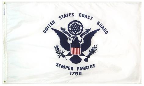 coast guard outdoor flag for sale - commercial grade - made in usa Flagman of America
