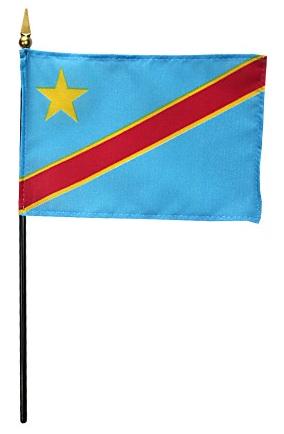 Mini Democratic Republic of Congo Flag for sale