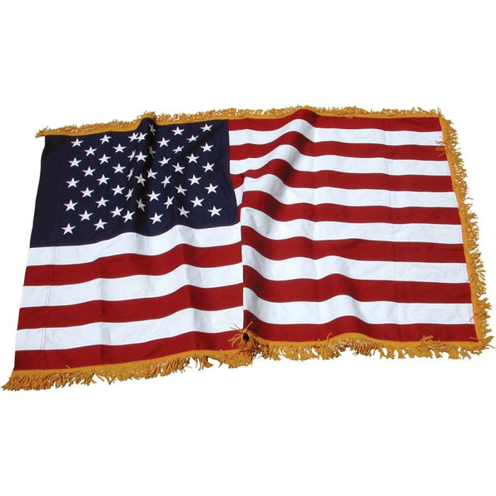 Art-Glo American Flag with Gold Fringe