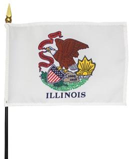 Miniature Illinois Flag