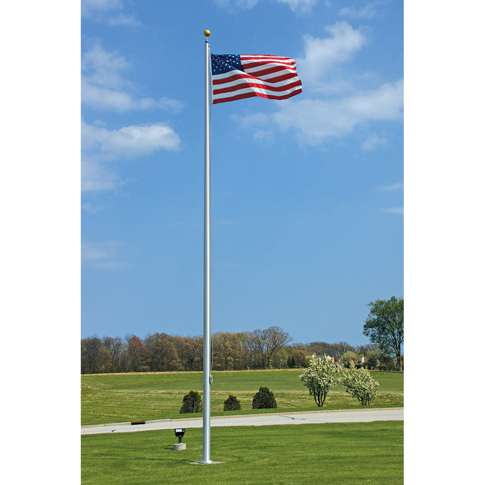 Commercial Grade Aluminum Flagpole - External Halyard- Lifetime Warranty - Made in USA