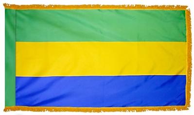 Gabon Indoor Flag for sale