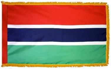 Gambia Indoor Flag for sale
