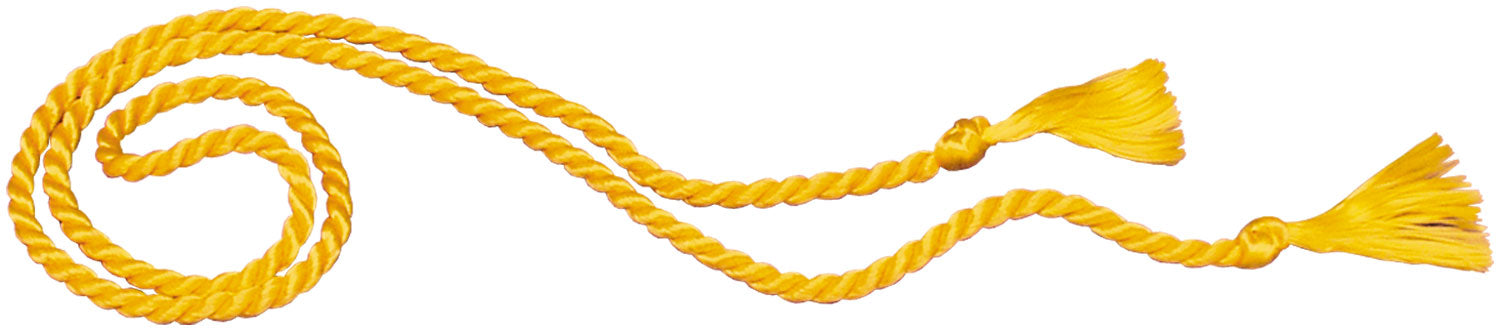 gold banner hanging cords for sale - flag making supplies - flagman of america