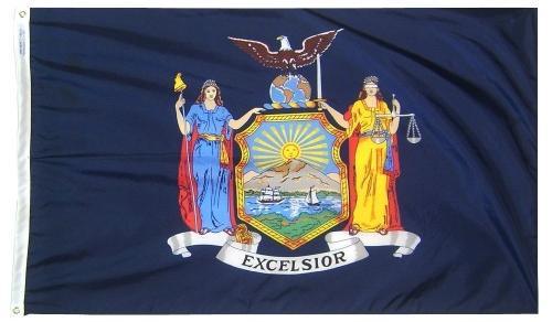 New York Outdoor Polyester Flag (Higher Wind Areas)