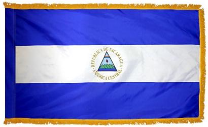 Nicaragua Government Indoor flag for sale
