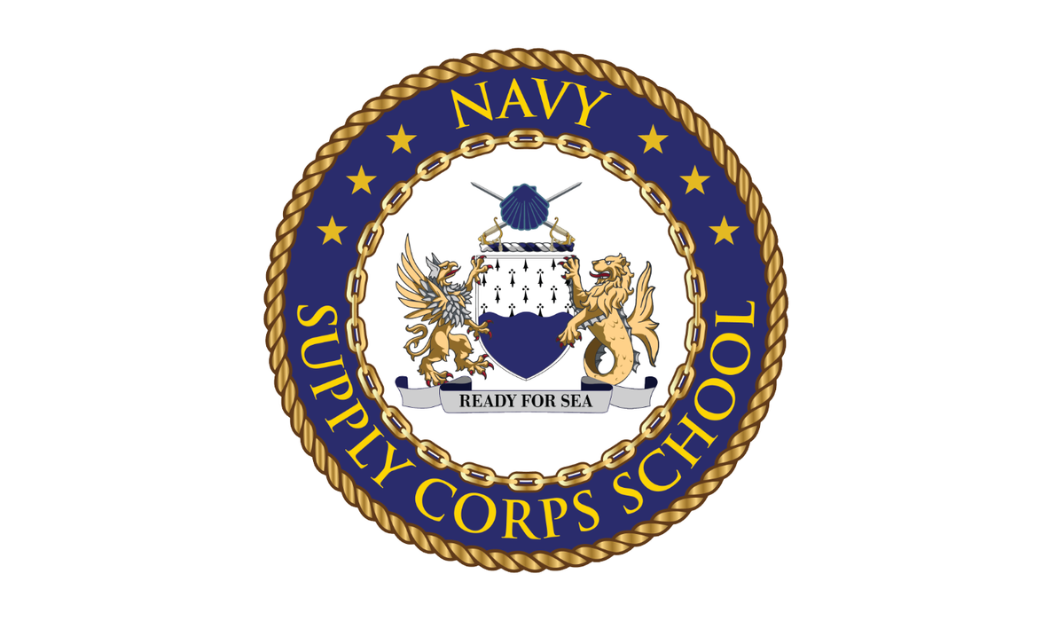Navy Supply Corps School Printed Flag - 3'x5' - Nylon - Single Reverse - Heading & Grommets
