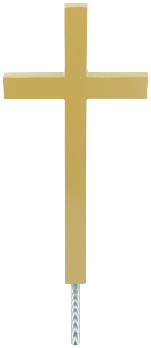Plain Aluminum Cross Flagpole Topper Cross Flagpole Ornament