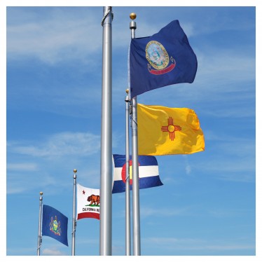 New Jersey State Flags - Nylon & Polyester - 2' x 3' to 5' x 8