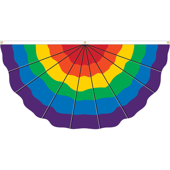 rainbow flag for sale - rainbow pleated fan for sale