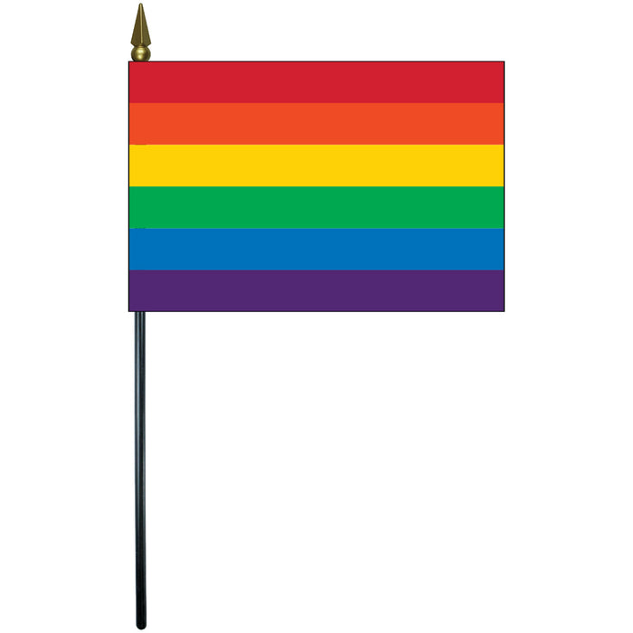 Mini Rainbow Flag 4"x6"