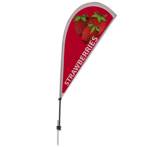 Strawberries Teardrop Flag Kit 6.5'