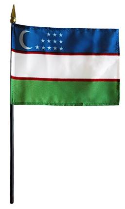 Mini Uzbekistan Flag for sale