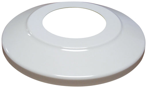 aluminum flagpole collar in white