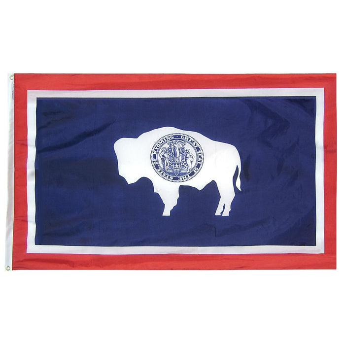 Wyoming Outdoor Nylon Flag (Low-Medium Wind Areas)
